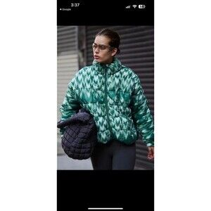 NWT Free People Kelly Green Pippa Packable Puffer Jacket  Size M